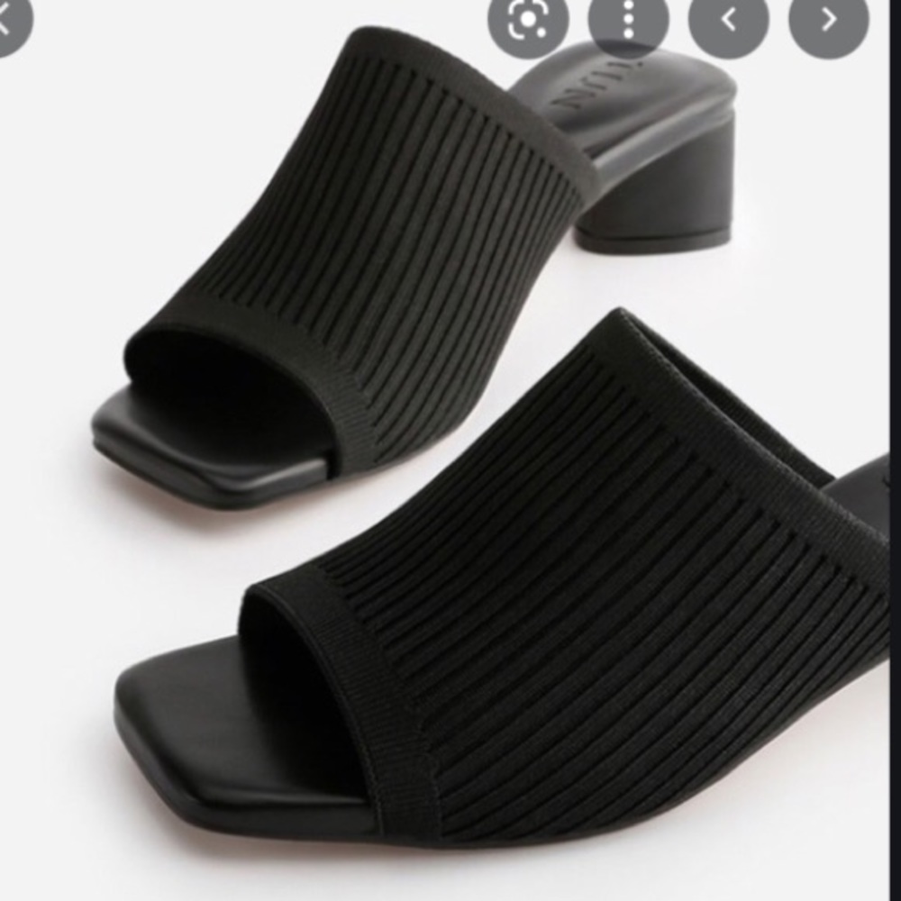 TIJN Katrin Black Slide Sandal Women’s 8 New In Box